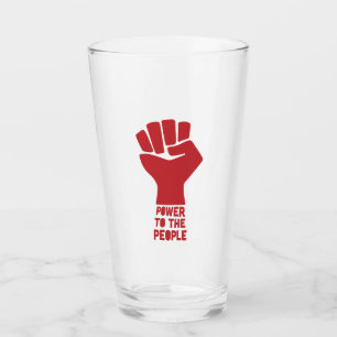 Power zum Volk Glas