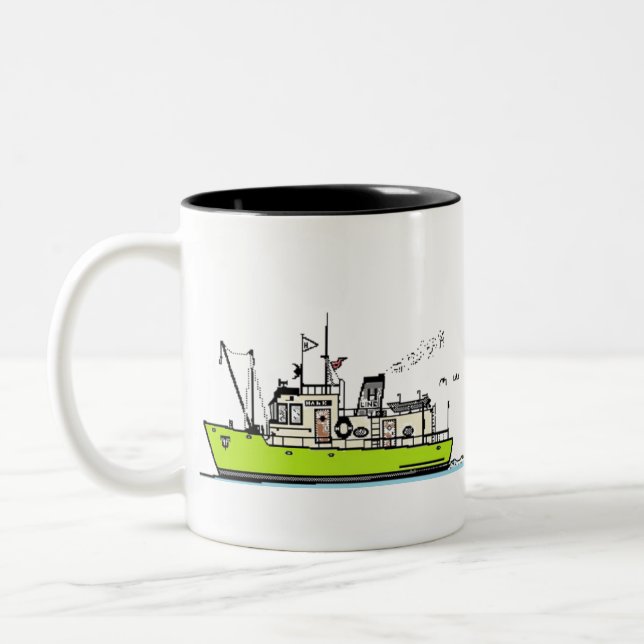PowerBoat Zweifarbige Tasse (Links)