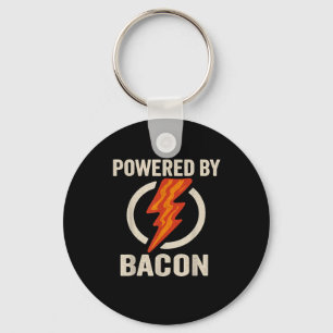 Powered by Bacon Funny Meat Lover Grillen Grill Ca Schlüsselanhänger