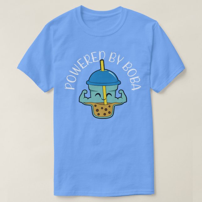 Powered by Boba Bubble Tea 1531 T-Shirt (Design vorne)