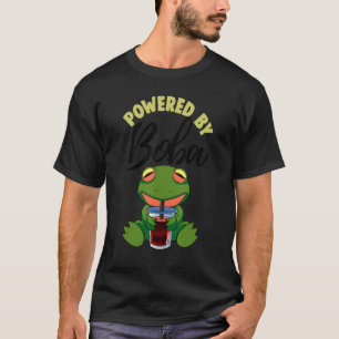 Powered by Boba Frog Women Boba Tea T-Shirt