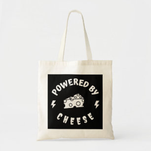 Powered By Cheese Tragetasche