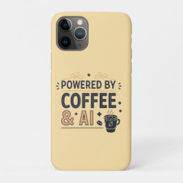 Powered by Coffee & AI Retro Tech Vector Case-Mate iPhone Hülle