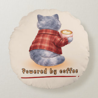 Powered by Coffee Rundes Kissen