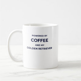 Powered by Coffee... - White Mug Kaffeetasse