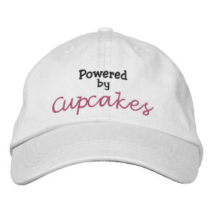 Powered by Cupcakes Bestickte Baseballkappe