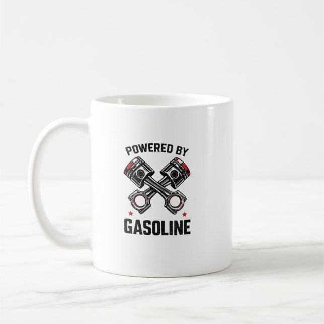 Powered by Gasoline Art Kaffeetasse (Links)