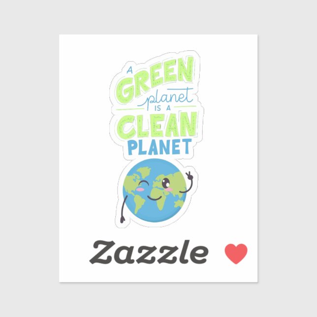 Powered by Green: Thrive with Nature" Aufkleber (Blatt)