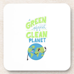 Powered by Green: Thrive with Nature" Getränkeuntersetzer
