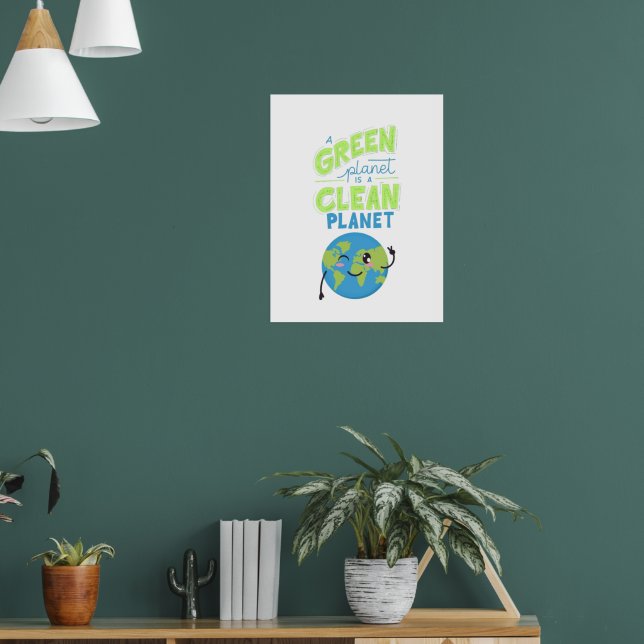Powered by Green: Thrive with Nature" Poster (Wohnzimmer 1)