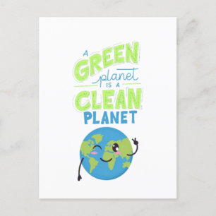 Powered by Green: Thrive with Nature" Postkarte