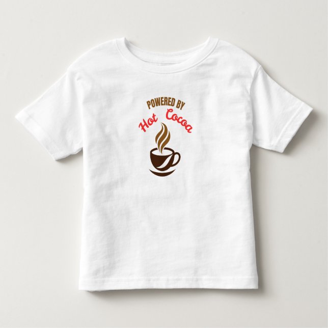 Powered by Hot Cocoa Kleinkind T-shirt (Vorderseite)