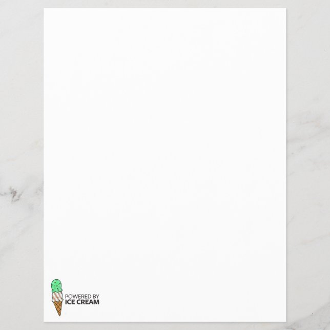 Powered by Ice Cream Flyer (Vorne)