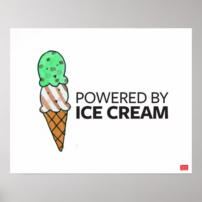 Powered by Ice Cream Poster (Vorne)