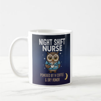 Powered by IV Coffee & Dry Humor | Funny RN Gift Kaffeetasse