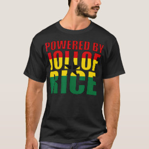 Powered by Jollof Rice Ghana Geschenk für Männer T-Shirt
