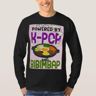 Powered by K Pop and Bibimbap Kpop Finger Heart T-Shirt