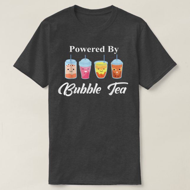 Powered by K-Pop and Bubble Tea1540 T-Shirt (Design vorne)