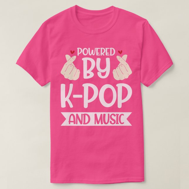 Powered by K-Pop and Music K-Pop & Music T-Shirt (Design vorne)