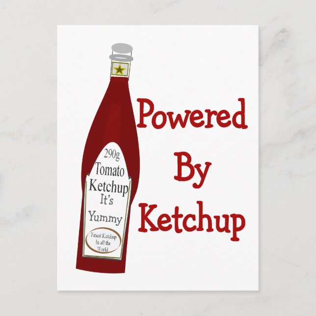 Powered by Ketchup Postkarte (Vorderseite)