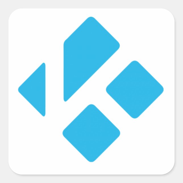 Powered by Kodi Stickers (Vorderseite)