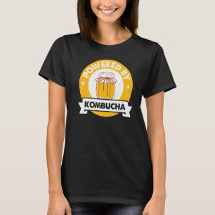 Powered by Kombucha Scoby Fermented Tea Fermentat T-Shirt