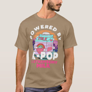 Powered by KPop & Strawberry Milk Kawaii  T-Shirt