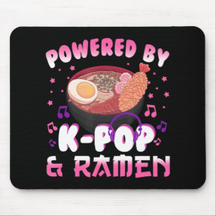 Powered by Kpop und Ramen Kpop Kawaii Anime Gift G Mousepad