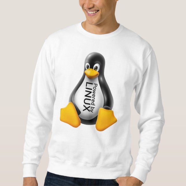 Powered by Linux Sweatshirt (Vorderseite)