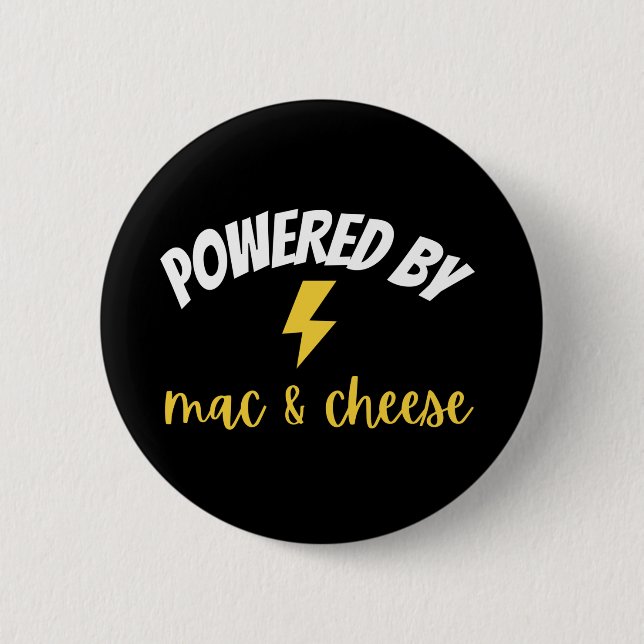 Powered by Mac und Cheese Button (Vorderseite)