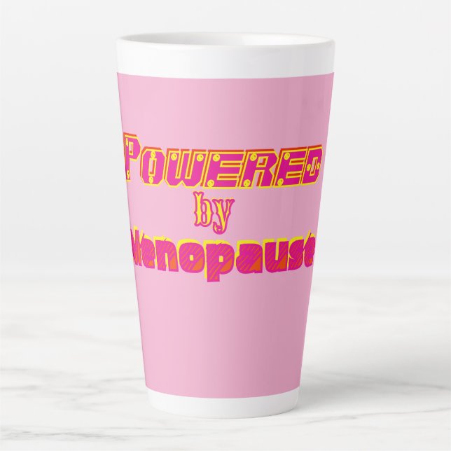 Powered by Menopause 1 Milchtasse (Vorderseite)