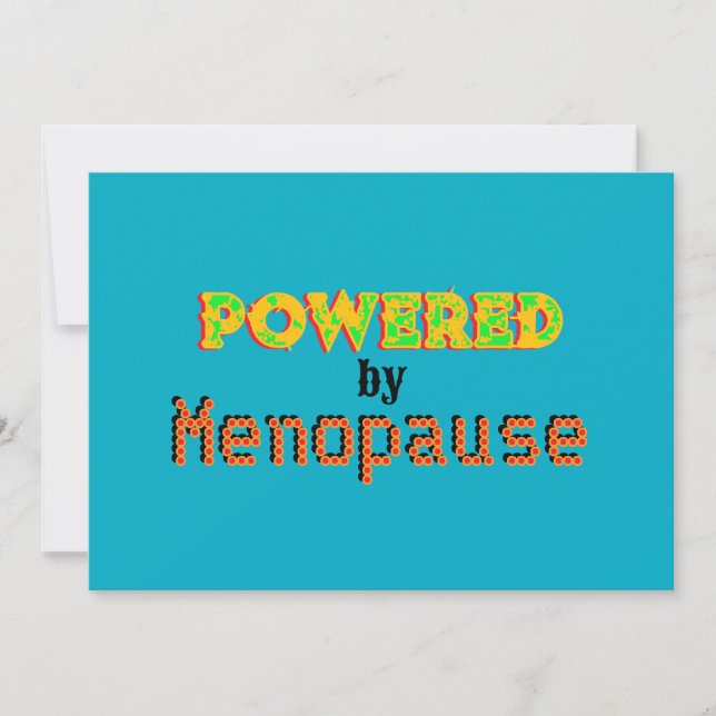 Powered by Menopause 3 Einladung (Vorderseite)