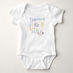 Powered by milk - mobile rattle baby strampler