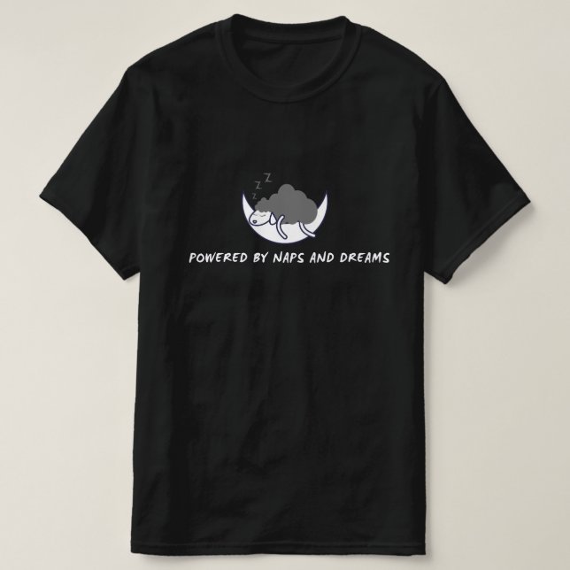 Powered by Nickerchens Mens T - Shirt (Design vorne)