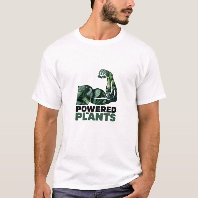 Powered by Pflanze Cooler Trend Veganer T - Shirt (Vorderseite)