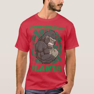 Powered by Pflanze Gorilla Vegane Fitness T-Shirt