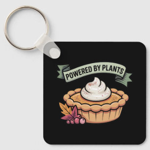 Powered by Pflanze Pumpkin Pie ・ Veganer Erntedank Schlüsselanhänger