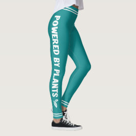 Powered by Pflanze Vegan aquamarin minimal Leggings