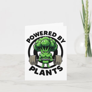 Powered by Pflanze Vegan Athlete Vegan Gym Vegan B Karte