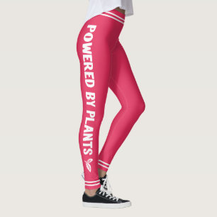 Powered by Pflanze Vegan rosa minimal Leggings