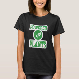 Powered by Pflanze Vegan Vegetarian Green Life T-Shirt