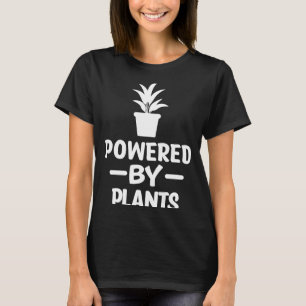 Powered by Pflanze Vegan Vegetarian I Liebe Veggie T-Shirt