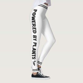 Powered by Pflanze Vegane schwarze Streifen minima Leggings