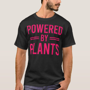 Powered by Pflanze Vegetarian Vegan Workout Pflanz T-Shirt