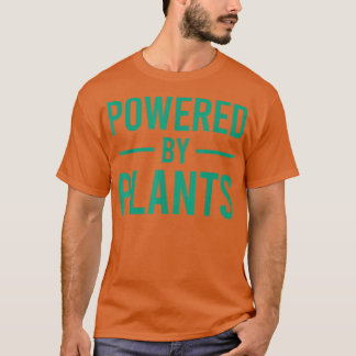 Powered by Pflanze Vegetarian Vegan Workout Pflanz T-Shirt
