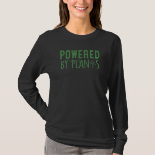 Powered by Pflanze Vegetarian Vegan Workout T-Shirt