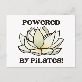 Powered by Pilates Lotus Postkarte