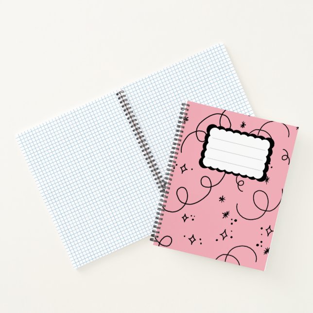Powered by Pink Notebook Notizbuch (Innenseite)
