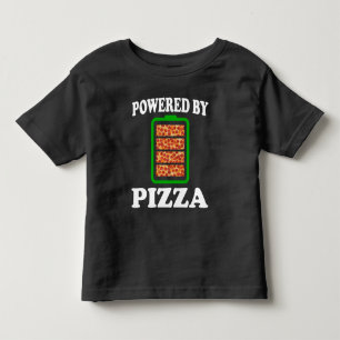 Powered by Pizza - Funny Pizza Kleinkind T-shirt