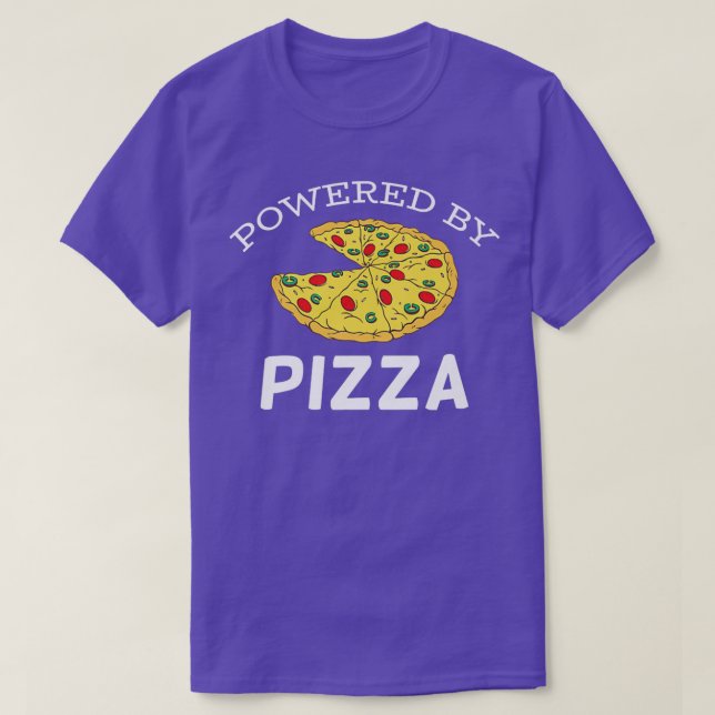 Powered By Pizza  T-Shirt (Design vorne)